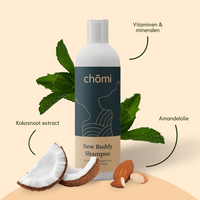 Chomi pets - Puppy &amp; Kitten - New Buddy Shampoo - 200 ml - Amandelolie - Kokosnoot - Dagelijks gebruik