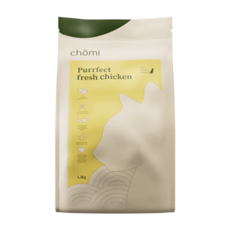 Chomi Pets - Kip - 3 KG - Kattenvoer Droogvoer - Katten brokken - Met Biologische Ingredi&euml;nten - Voor een Gezonde Vacht
