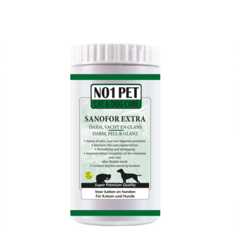 Sanofor - voedingssupplement voor uw Hond of Kat - gezonde vacht en darm - 500 ML -  probiotica - verbeterende spijsvertering - gewichtsproblemen hond