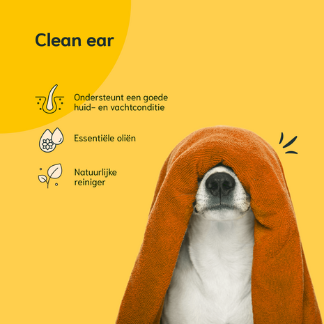 Chomi Pets - Hond & Kat - Clean Ear - 50ml - Oren reiniger - Natuurlijke ingredi&euml;nten - Alo&euml; Vera