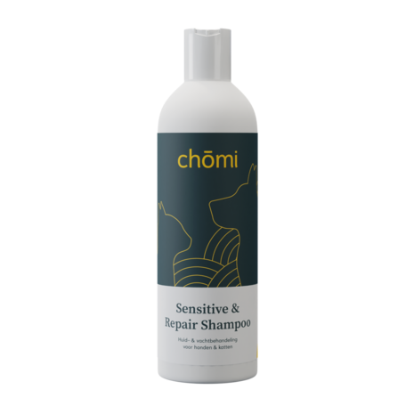 Chomi Pets - Hond & Kat - Sensitive & Repair Shampoo - 200ml - Natuurlijke ingredi&euml;nten - Schilfers - Droge vacht - erg vette vacht - Talg productie