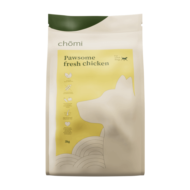 Chomi Pets - Honden Droogvoer 10KG Hondenbrokken - Met Natuurlijke Ingredi&euml;nten - Voor een Gezonde Vacht - Honden voeding Kip