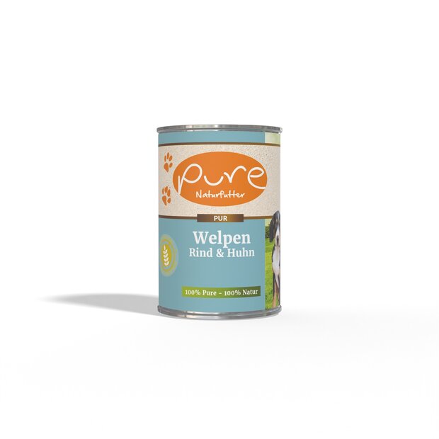 Pure &ndash; Natvoer &ndash; LAM &ndash; 400 gram &ndash; Hypoallergeen &ndash; Pure &ndash; Glutenvrij &ndash; Natvoer voor de gevoelige hond